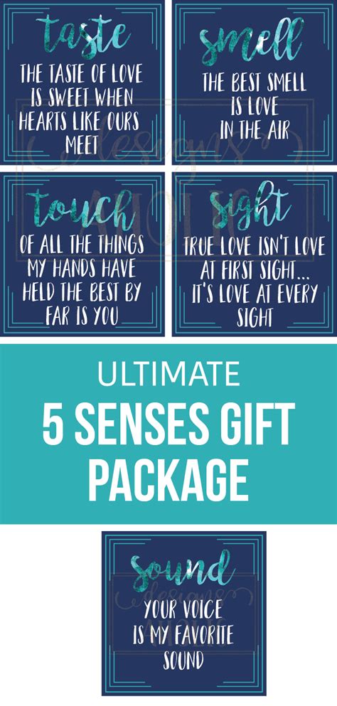 gifts for him 5 senses|5 senses gift quotes.